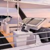 JANS FELION power catamaran yacht charter fly-bridge