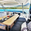 MARE BLU power catamaran yacht charter fly bridge