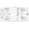sirena gulet yacht charter lay-out